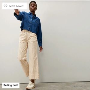 🌿Everlane Striped The Easy Pant